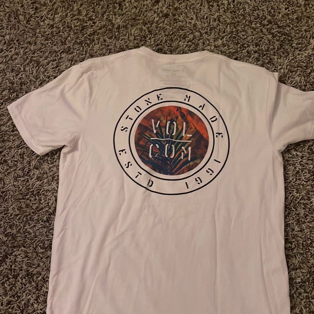 Men’s White Volcom Tee